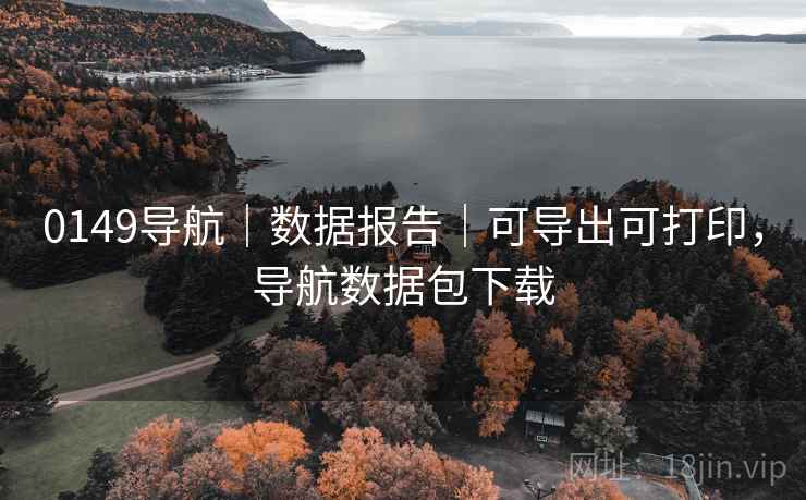 0149导航｜数据报告｜可导出可打印，导航数据包下载